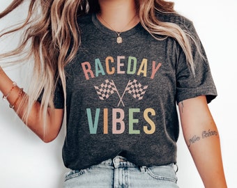 Raceday Vibes Shirt, Racing Tshirt for Race Day, It's Raceday T-Shirt, Race Car Wife Gift, Nascar Fans Tee Indy 500 Fan T Shirt, Formula 1
