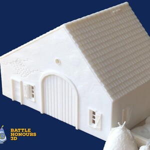 Grange de basse-cour, variante 1 - Impressions 3D très détaillées pour jeux de guerre, dioramas, collectionneurs et trains miniatures 6 mm - 75 mm