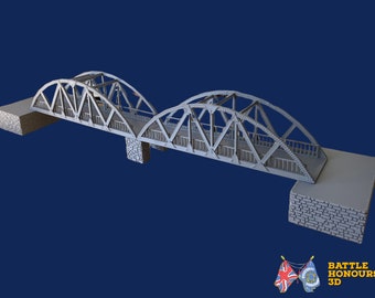 Steel Bridge Version 2 - Semi Circles -  6mm, 10mm, 15mm, 20mm, 25mm, 28mm (Wargames, Historical Wargaming, Tabletop Games)