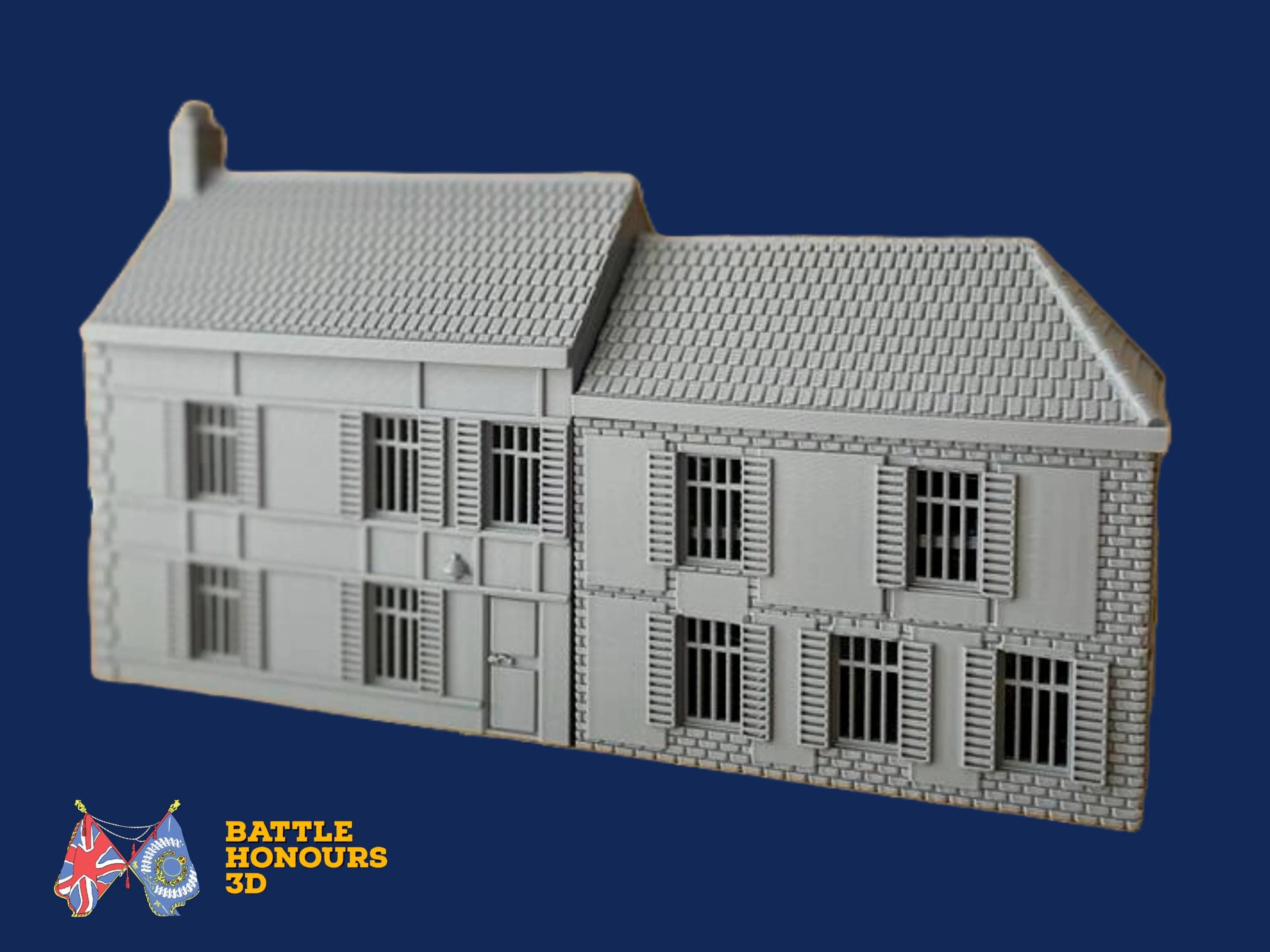Décor 3D Café Gondrée – Wargame Bolt Action WWII – Impression France