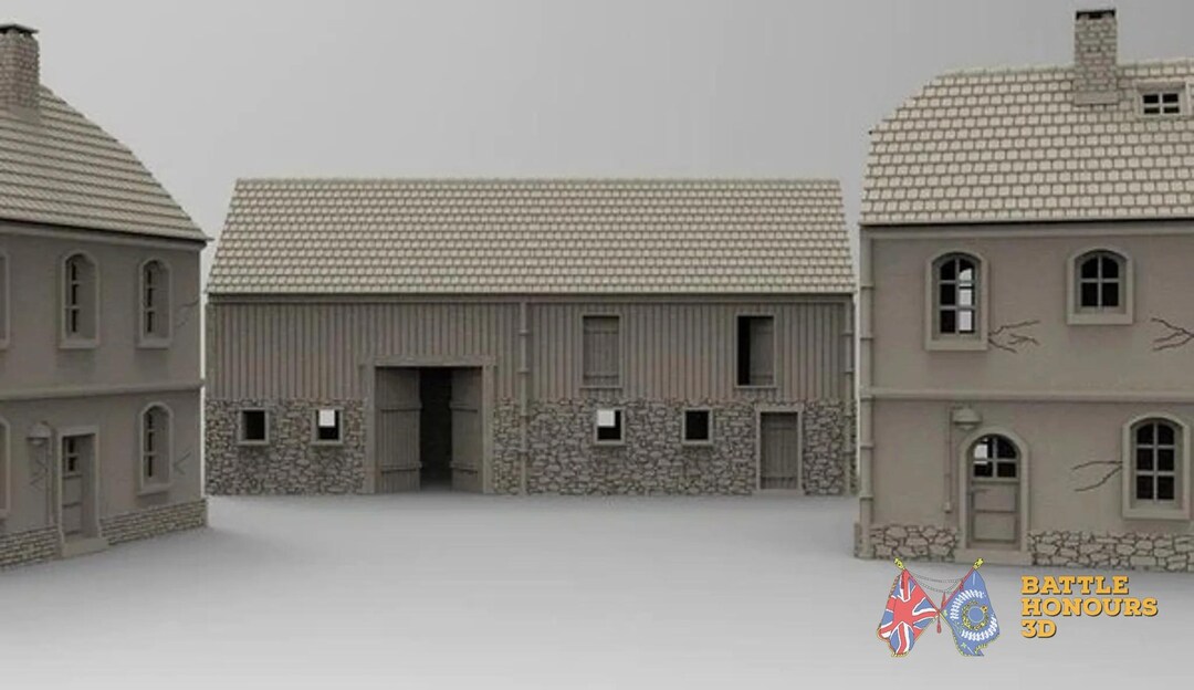 German Border Shed/barn - 3D Printed for Histotical Wargaming ...