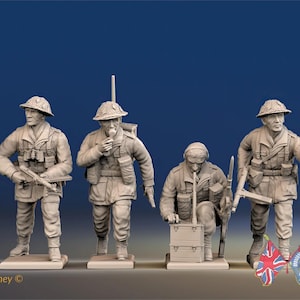 WW2 British Commandos - Command in Smocks - Multiple Scales