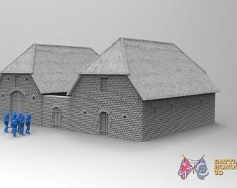 Granja danesa 2: impresa en 3D para juegos de guerra históricos y dioramas.