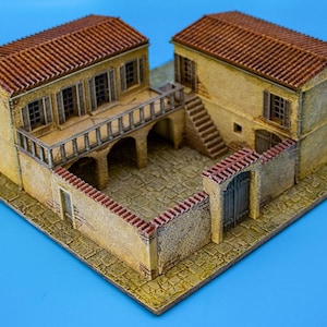Mediterranean Hacienda - 3D Printed for Histotical Wargaming & Dioramas.