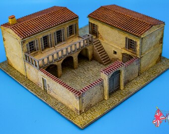 Mediterranean Hacienda -  6mm, 10mm, 15mm, 20mm, 25mm, 28mm (Wargames, Historical Wargaming, Tabletop Games)