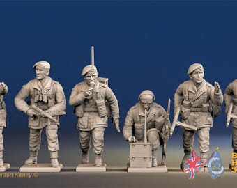 WW2 British Paratroopers - Command, Red Berets - Multiple Scales