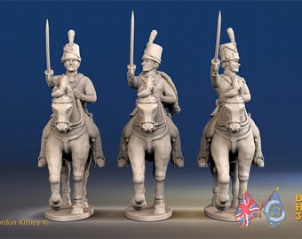 Napoleonic British Mounted Colonels - Shako - Set 1 - Multiple Scales
