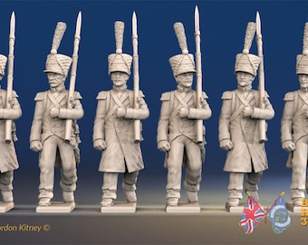 Napoleonic French Voltigeurs - Shako and Greatcoat - Multiple Scales