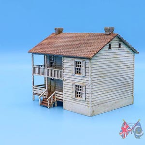 Trostle House Terrain - Gettysburg (Amerikaanse burgeroorlog) - 3D-geprint voor historische wargaming en diorama's.