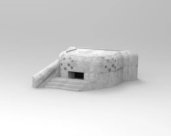 D-Day Atlantikwall Regelbau 677 Bunker - WN 72 Normandie Gelände - Mehrere Maßstäbe