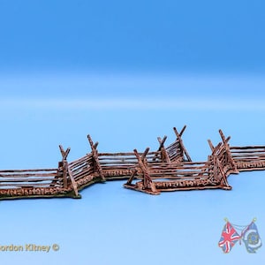 Split‑Rail Fence Snake Fence Terrain Variant 2 (American Civil War) - 3D Printed for Histotical Wargaming & Dioramas.