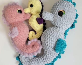 Low Sew Doris the Seahorse Pattern, Amigurumi PDF
