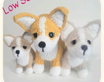 Low Sew Oisin Crochet Pattern, Corgi, Dog, Amigurumi PDF