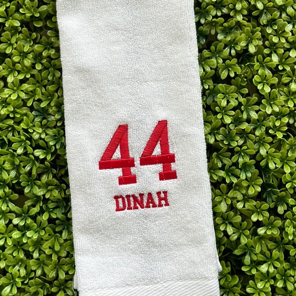 Personalized sport towel cotton pitching towel customized sweat towel gift for football player gift for baseball player school sport towel