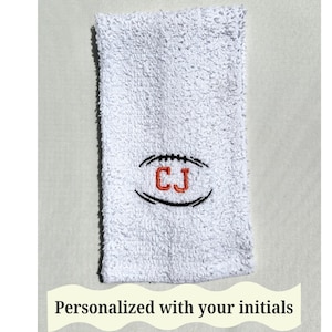 Personalized sport towel for football sweat towel customized sports towel gift for football player school towel custom rally towel