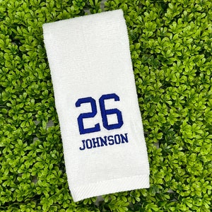 Personalized sport towel rally pitching towel customized sports towel gift for football player gift for baseball player athletic towel