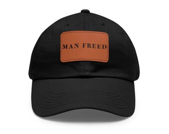 MAN FREED Title Hat with Leather Patch