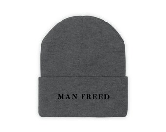 MAN FREED Title Knit Beanie
