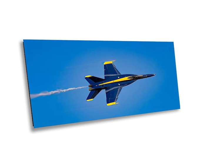 Blue Angels No. 3 High-Speed Air Show Wall Art – Navy Jet Acrobatics in Flight Photography – Aviation Show Metal, Acrylic or Canvas Print