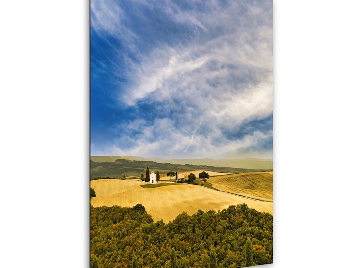 Chapel, Tuscany, Italy, Sunset