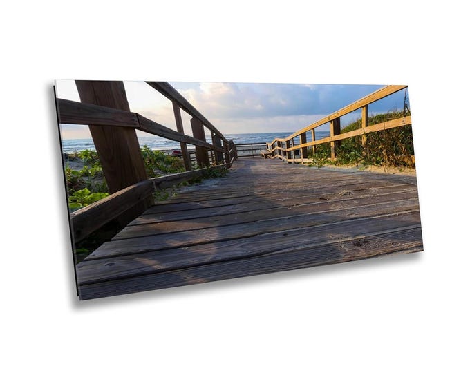 Port Aransas Texas Beach Walkway Print - Gulf of Mexico View Photography Wall Art, Spring Scenic Beach Coastal Artwork Home Office Decor