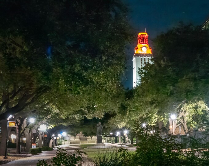 The Tower in Orange, Canvas Wall Art,  Photography Print, Sport Wall Art for Home or Office Room Decor