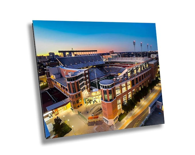 Texas Longhorn's Stadium Entrance Canvas Wall Art, American Football Stadium Photography Print, Sport Wall Art for Home or Office Room Decor