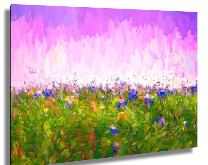 Bluebonnets 5 Galore Spring Wildflowers Wall Art, Vibrant Blooming Field Photography,Nature Art, Springtime Floral Print for Home Decor