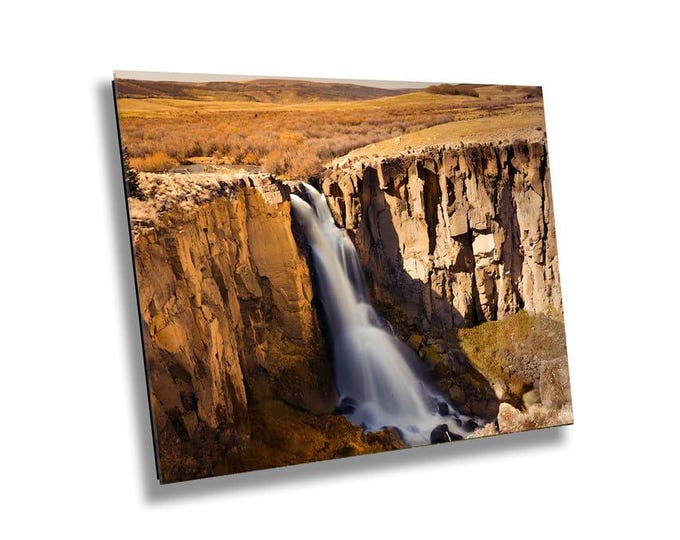 Colorado Serene Waterfall Wall Art - Natural Rocky Landscape Photography Modern Art - Nature Scenic Photography for Home or Office Decor