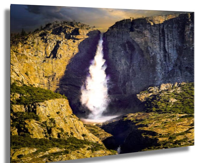 Yosemite, Waterfall, California, wall art