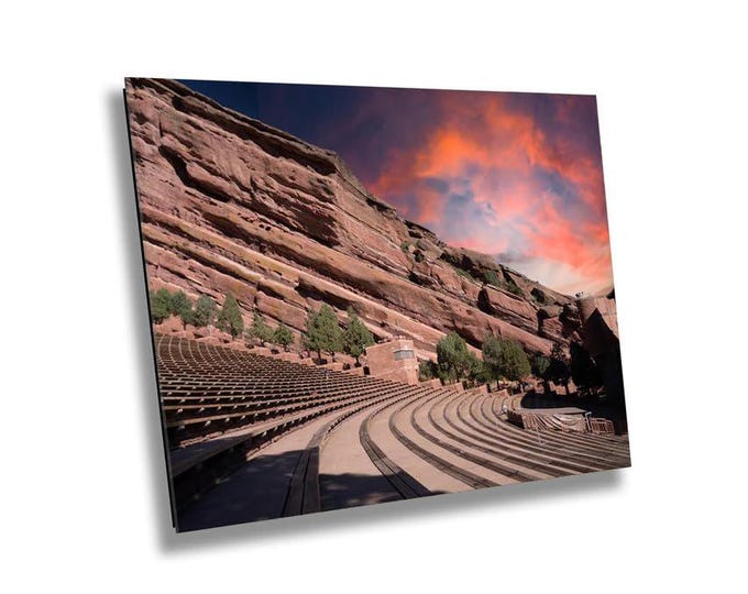 Red Rocks Amphitheater Denver Concert Venue Photo Print - Iconic Outdoor Events Wall Art - Colorado Music Photography Decor for Home, Office