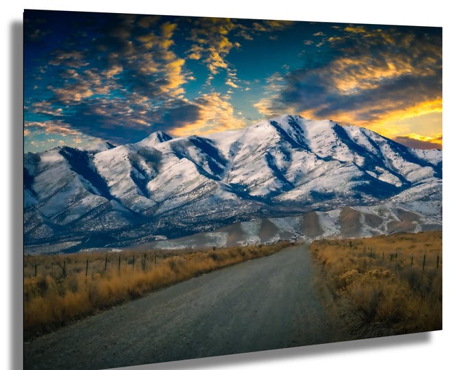 Utah Mountains - Nature Scenic Photography for Home or Office Decor - Rustic Mountain Landscape Photography Artwork