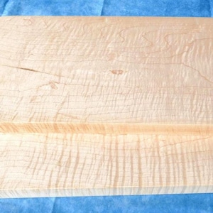 Curly Maple Cutting Board, Non-Toxic, Solid, One Piece Chopping Block, Unique Handmade Maple Chopping Board, Quality Maple Charcuterie Board