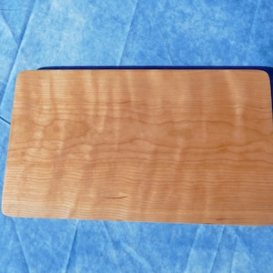 Handmade Curly Cherry Wood Cutting Board, Handcrafted Cherry Cutting Platter, Premium Cherry Chopping Block, Top Quality Chopping Board