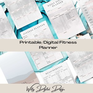 Printable Fitness Planner: Weight Loss & Workout Tracker (Digital Download)