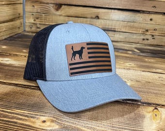 English Setter Bird Dog Patch Hats