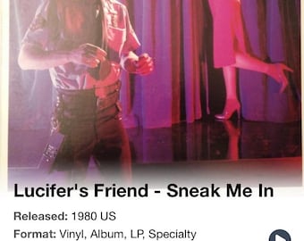lucifer’s friend ルシファーズフレンド sneak me in Lucifer's Friend – Sneak Me In – Vinyl (LP, Album, Stereo