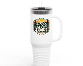 Philosophers Society Insulated Travel Mug, 40oz