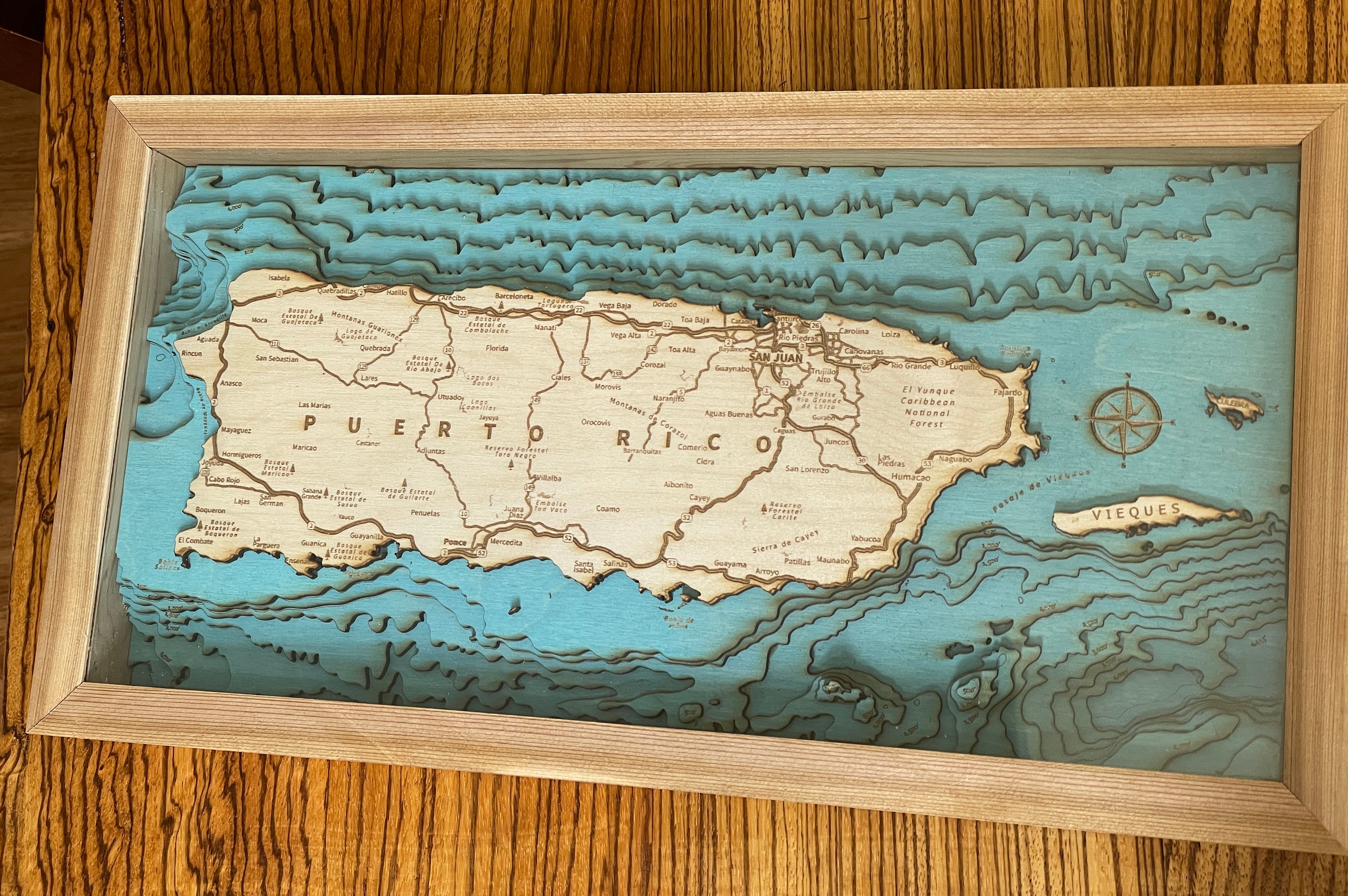 Laser Engrave and Cut Files for Map of Puerto Rico - Etsy