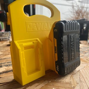 DeWalt 20V Batterieträger| 2-seitiger Caddy für bis zu 4 20V-Batterien