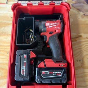 Milwaukee M18 Impact Driver Packout Insert – Fits 2 M18 Batteries & Accessories