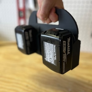 Makita 18V-batterijhouder | Draagtas | Batterijhouder | Geschikt voor 6 Makita-batterijen