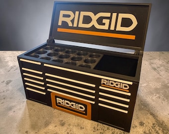 Ridgid Toolbox Pen Holder – Desk Organizer for Pens, Tools, Garage Decor