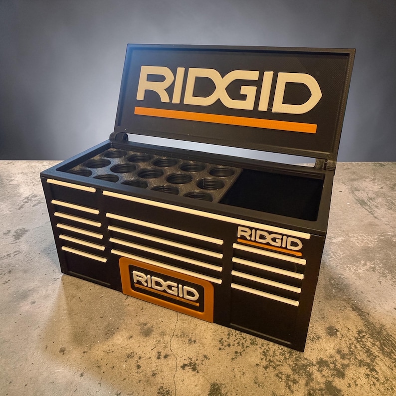 Ridgid Toolbox Pennhållare – Skrivbordsorganisatör för pennor, verktyg, garagedekor bild 1