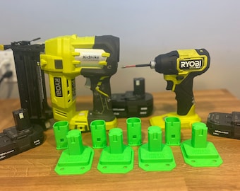 Ryobi 18v COMBO Pack Battery and Tool Mount/Hangers/Holders