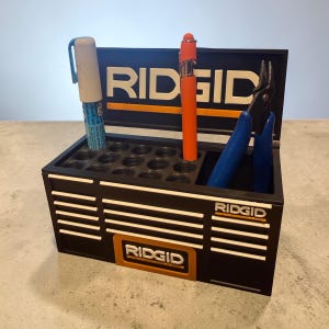 Ridgid Toolbox Pennhållare – Skrivbordsorganisatör för pennor, verktyg, garagedekor bild 3