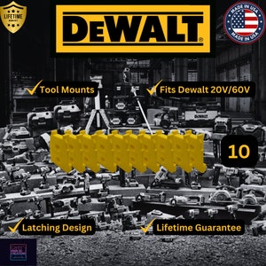 10 Stück Kombi-Pack DeWALT 20V/60V Werkzeug HALTERUNGEN/AUFHÄNGE/HALTERUNGEN