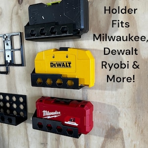 Custom Bit Case Holder | Compatible with Milwaukee, DeWalt, Ryobi & More