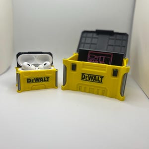 Ensemble cadeau Dewalt, porte-cartes de visite/boîte de rangement et accessoires pour étuis AirPods Pro pour les amateurs d'outils