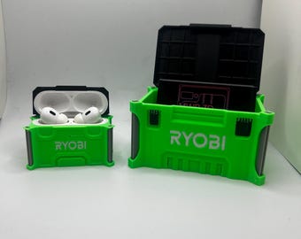 Set regalo Ryobi: custodia AirPods Pro stampata in 3D e scatola portaoggetti